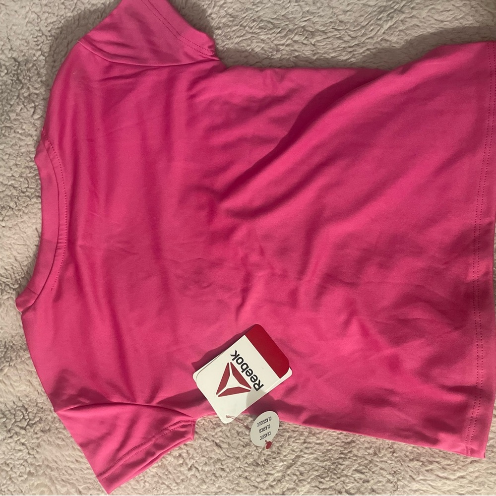 Reebok Pink Fitted Short Sleeve Tee